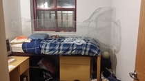 Pic #1 - My suitemate went away for spring break so we built a giant penis in his room