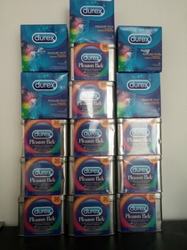 Pic #1 - Ordered a box of  condoms via Amazon received  condoms  boxes insteadI guess I hit the condom jackpot
