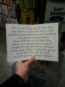 Pic #1 - The perfect birthday card For when you dont know what to write