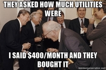 Pic #1 - They asked how much utilities were