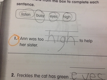 Pic #1 - This first grader know whats up