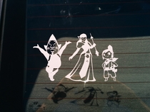 Pic #1 - Wife custom ordered family sticker My manliness takes a hit