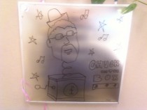 Pic #10 - Every week I draw a new version of my co-worker on his dry erase board He is a quiet  year old man and doesnt really know how to feel about this