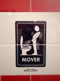 Pic #10 - Jimmy Johns asks which type of restroom user you are
