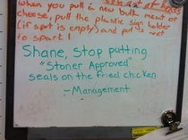 Pic #10 - My coworker at the Walmart deli causes a lot of trouble for management