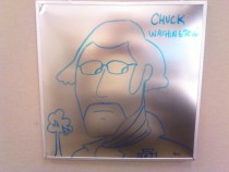 Pic #15 - Every week I draw a new version of my co-worker on his dry erase board He is a quiet  year old man and doesnt really know how to feel about this