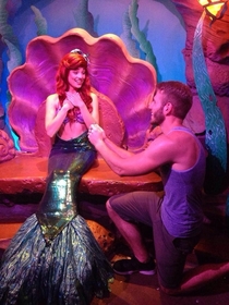 Pic #2 - Guy proposes to various Disney characters at Disney World