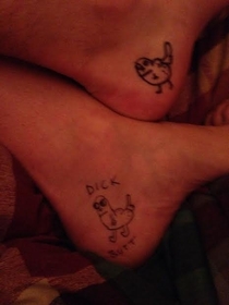 Pic #2 - My sister and some friends got matching tattoos She sent a picture so my fiance and I sent this back