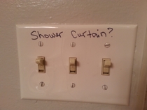 Pic #2 - My wife has been frustrated that I keep forgetting to shut the shower curtain