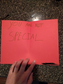 Pic #2 - One of my girlfriends students gave her this card for her birthday