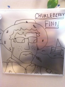 Pic #21 - Every week I draw a new version of my co-worker on his dry erase board He is a quiet  year old man and doesnt really know how to feel about this