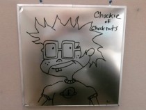 Pic #25 - Every week I draw a new version of my co-worker on his dry erase board He is a quiet  year old man and doesnt really know how to feel about this