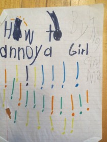 Pic #3 - How To Annoy A Girl- A short story my brother and I wrote when we were kids