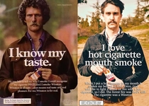 Pic #3 - I remade some old cigarette ads posed as the model and rewrote the copy