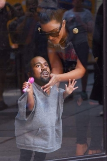 Pic #3 - Someone photoshopped Kanye Wests head onto his daughters body