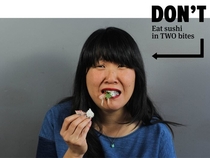 Pic #3 - The dos and donts of sushi