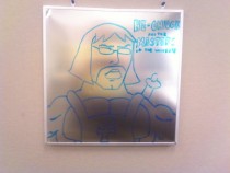 Pic #35 - Every week I draw a new version of my co-worker on his dry erase board He is a quiet  year old man and doesnt really know how to feel about this