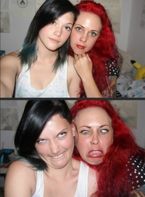 Pic #4 -  beautiful women making ugly faces