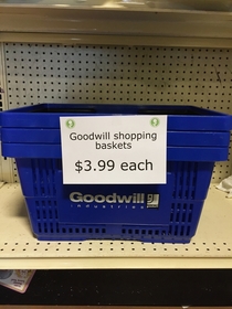 Pic #4 - Did you know you can donate anything to Goodwill if you just walk in and put it on the shelves