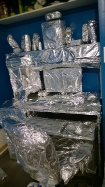 Pic #4 - I foiled my twins bedroom while he was on vacation
