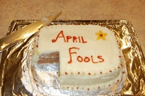 Pic #4 - My fiancs aunt told her cousin they could have cake for dinner on April Fools Day He wasnt expecting what he bit in to