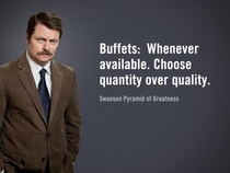 Pic #4 - Some wise words from Ron Swanson