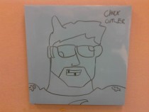 Pic #49 - Every week I draw a new version of my co-worker on his dry erase board He is a quiet  year old man and doesnt really know how to feel about this