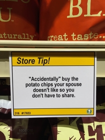 Pic #7 - I added some shopping tips to a nearby grocery store