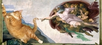 Pic #8 - Russian Artist Inserts Her Fat Cat Into Iconic Painting