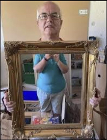 Picture from mirror for sale listing 