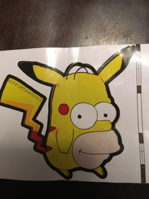 Pikachu and Homer