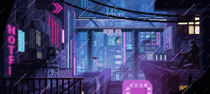 Pixel Art Futuristic City