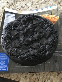 Pizza cooked   for  hours
