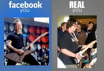 Playing the guitar Facebook vs Real Life