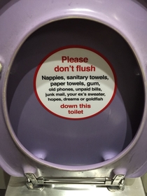 Please dont flush