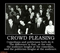 Politicians and comedians--compare amp contrast