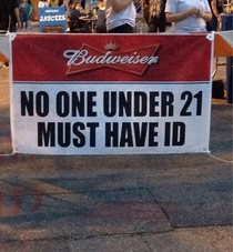 Poorly worded sign with a lack of punctuation results in massive underaged drinking