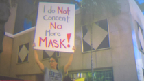 Protesting masks in Florida schools