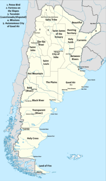 Provinces of Argentina literally translated to english