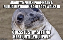 Public restrooms are terrible for me