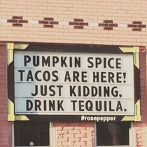Pumpkin Spice Tacos Are Here