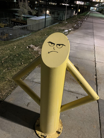 Quite the grumpy pole at Utah Valley University   