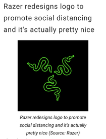 Razors new logo to promote social distancing