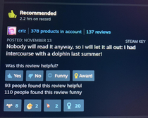 Reading steam reviews of games on black Friday