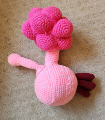 received a crocheted plumbus
