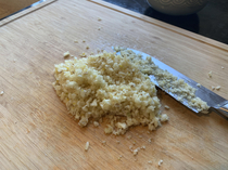 Recipe calls for  Cloves of Chopped Garlic