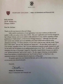 Rejected from Harvard