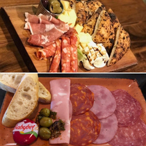 Restaurants charcuterie board as advertised vs what I got