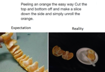 rLifehacks - How to Peel an Orange the Easy Way