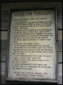 Rules for teachers